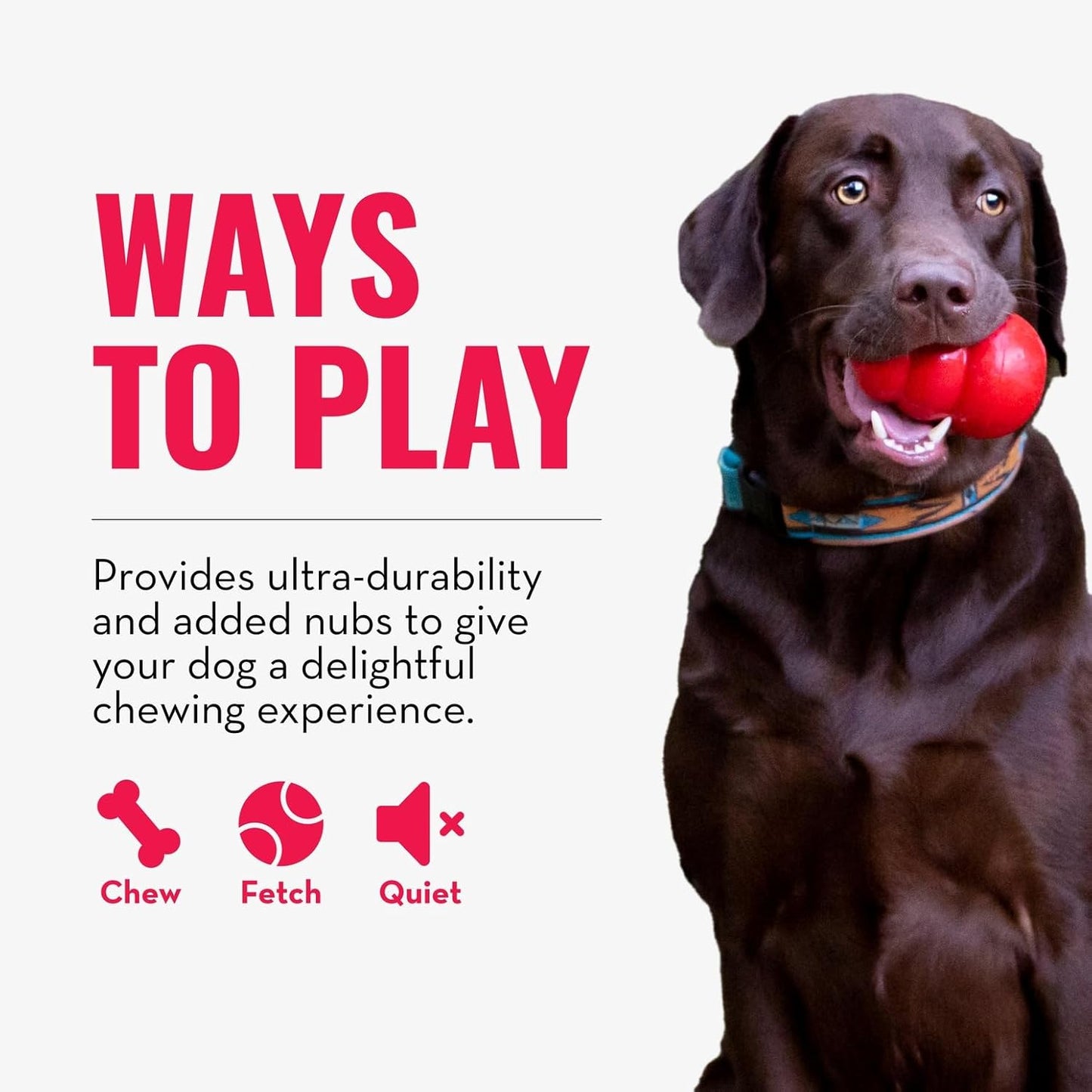 KONG red rubber ring for medium dogs