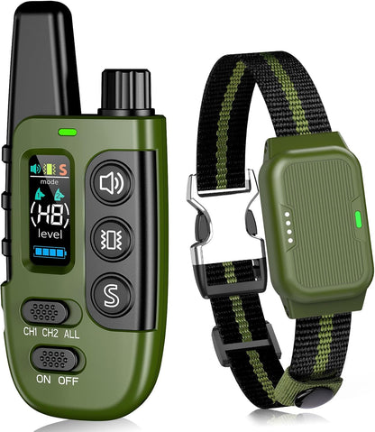 Tagoon dog training shock collar front view with remote control for effective pet obedience training.