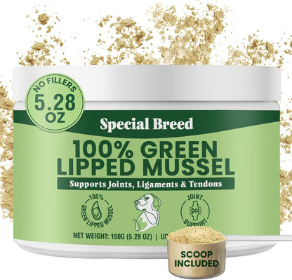 Green Lipped Mussel Powder for Dogs & Cats - 100% New Zealand Green Lipped Mussels - Natural Hip & Joint Supplement for Joints, Tendons, Ligaments, Muscles - 75 Grams - Up to 250 Servings - Image 11