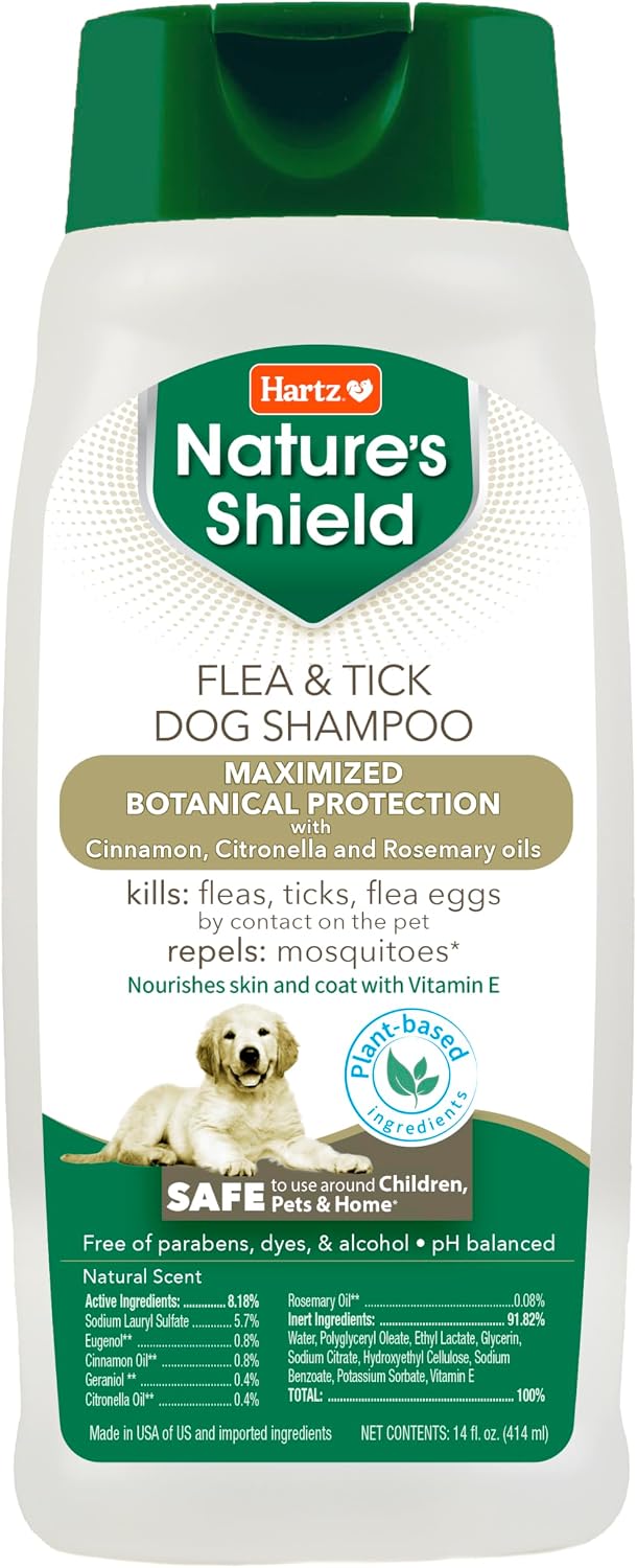 Hartz Nature's Shield Flea & Tick Spray Treatment for Dogs, Natural and Effective Flea & Tick Prevention and Protection for Dogs with Cedarwood and Lemongrass Oil, 14 Ounces - Image 11