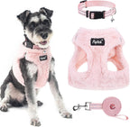 PUPTECK Adjustable Dog Harness Collar and Leash Set Step in No Pull Pet Harness for Small Medium Dogs Puppy and Cats Outdoor Walking Running, Soft Mesh Padded Reflective Vest Harnesses, Beige S - Image 14