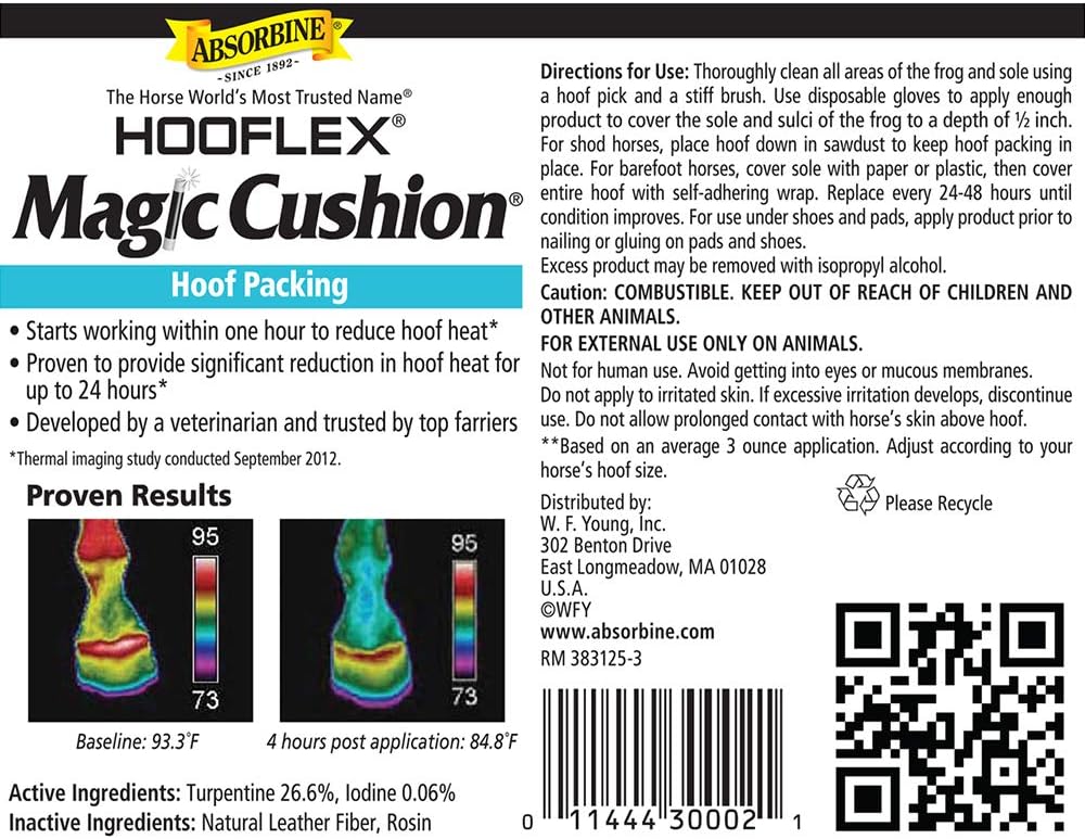 Absorbine Hooflex Magic Cushion equine hoof packing texture