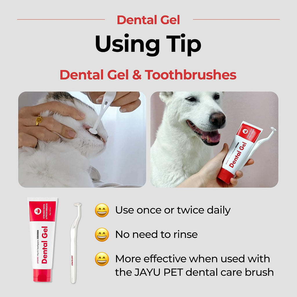 Healthy dog and cat smiling after using Jayu Pet dental gel