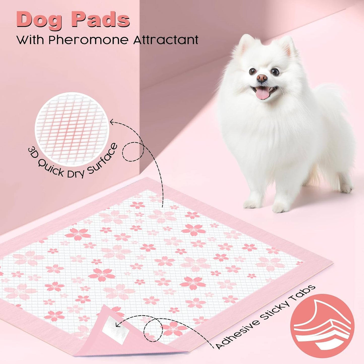 Super absorbent polymer dog potty training mat converting liquid to gel
