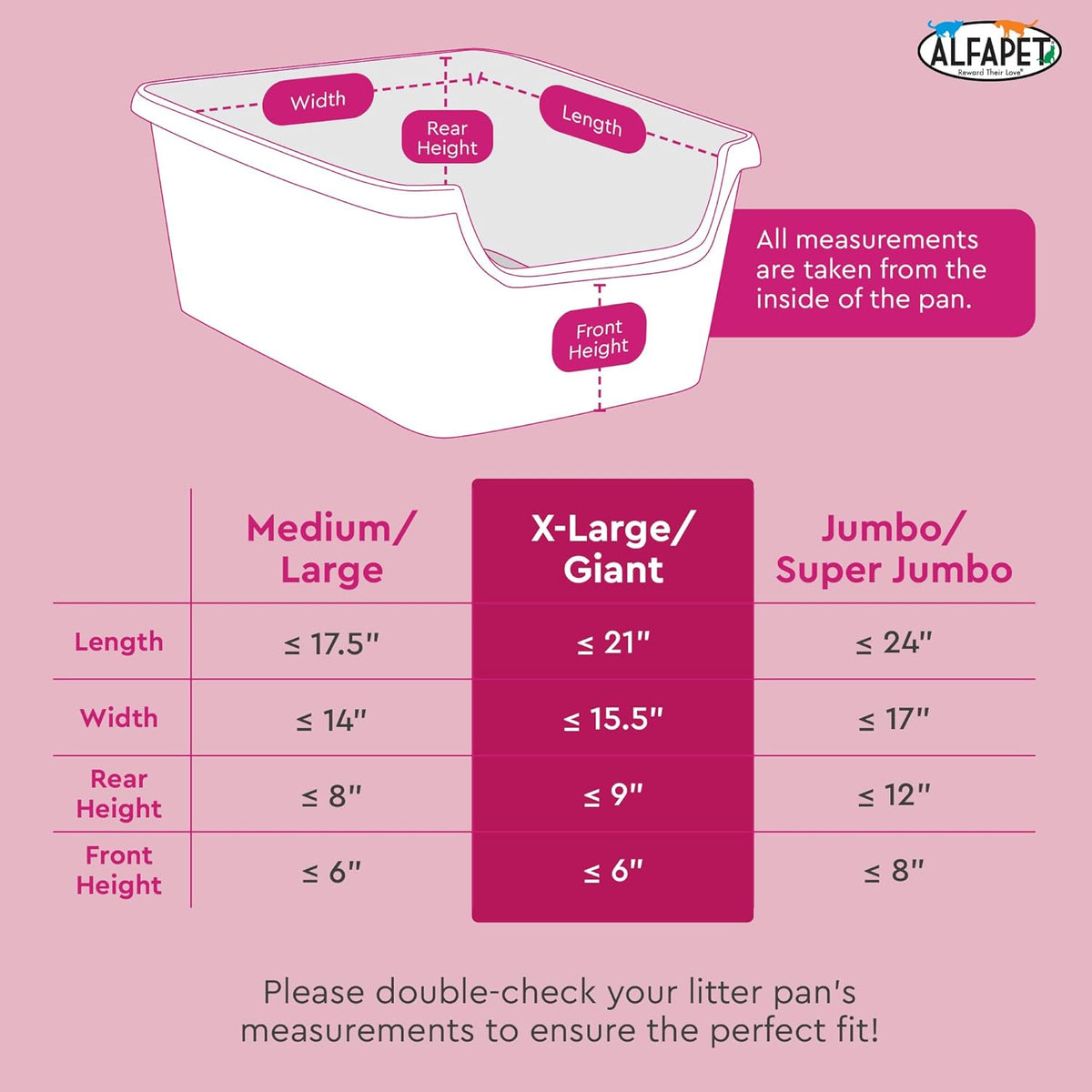 Heavy duty twenty pound capacity cat litter box liner