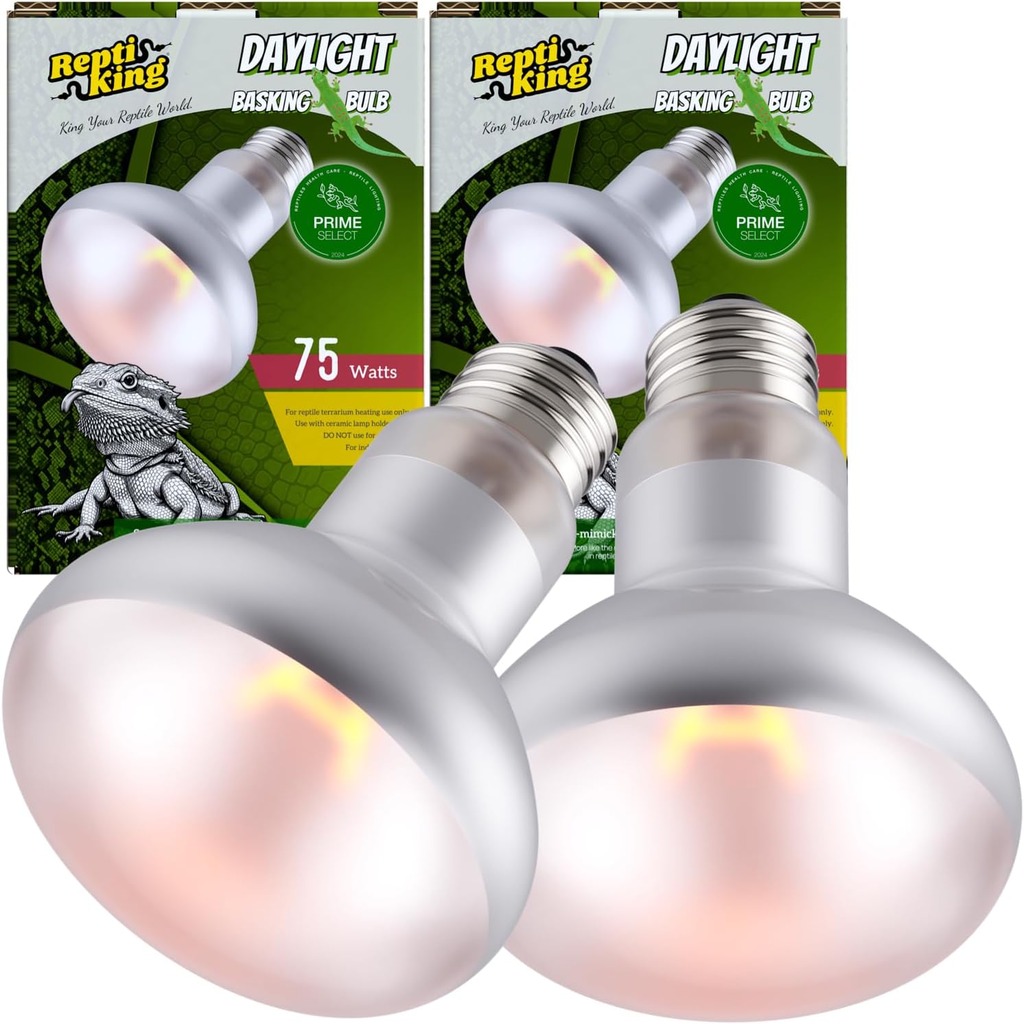 Reptile Heat Bulb Lamp, 2-Pack 100W Daylight Basking Spot, Bearded Dragon/Turtle/Lzard/Gecko Light Bulb, UVA Heat Lamp, Basking Light for Reptiles - Image 9
