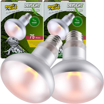Reptile Heat Bulb Lamp, 2-Pack 100W Daylight Basking Spot, Bearded Dragon/Turtle/Lzard/Gecko Light Bulb, UVA Heat Lamp, Basking Light for Reptiles - Image 9