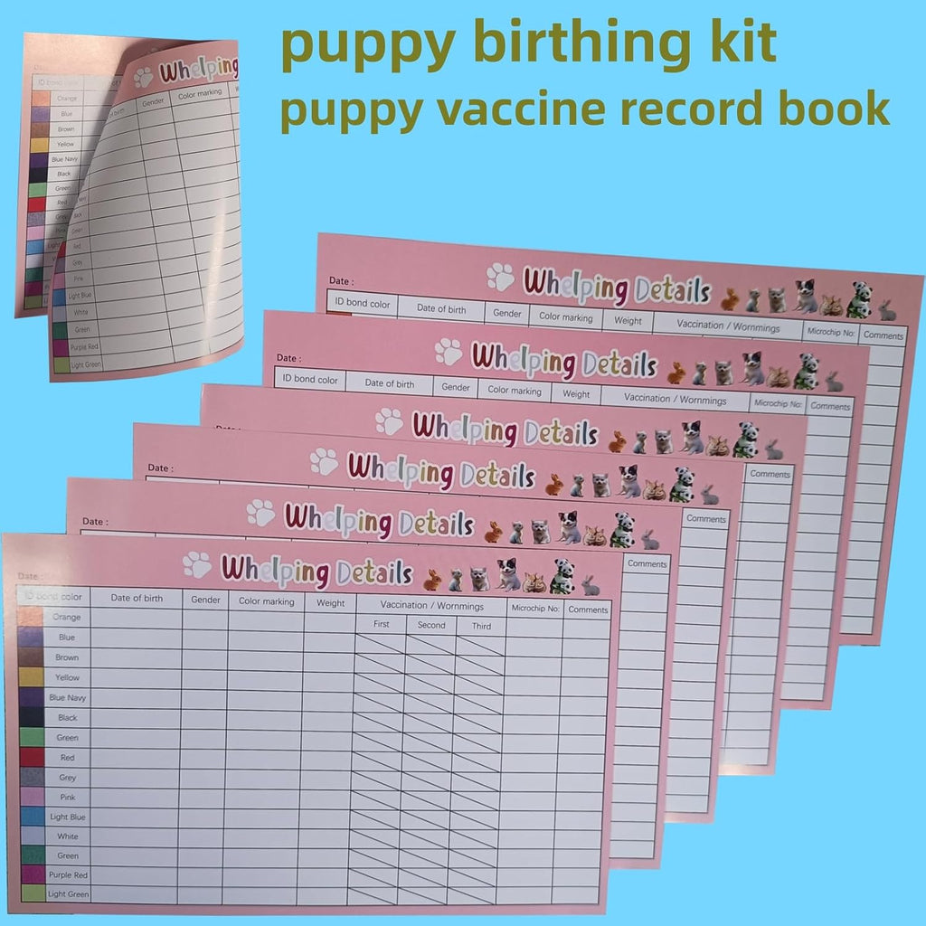 Ywingda pet delivery kit featuring sterile umbilical cord clamps and stainless steel hemostatic forceps.