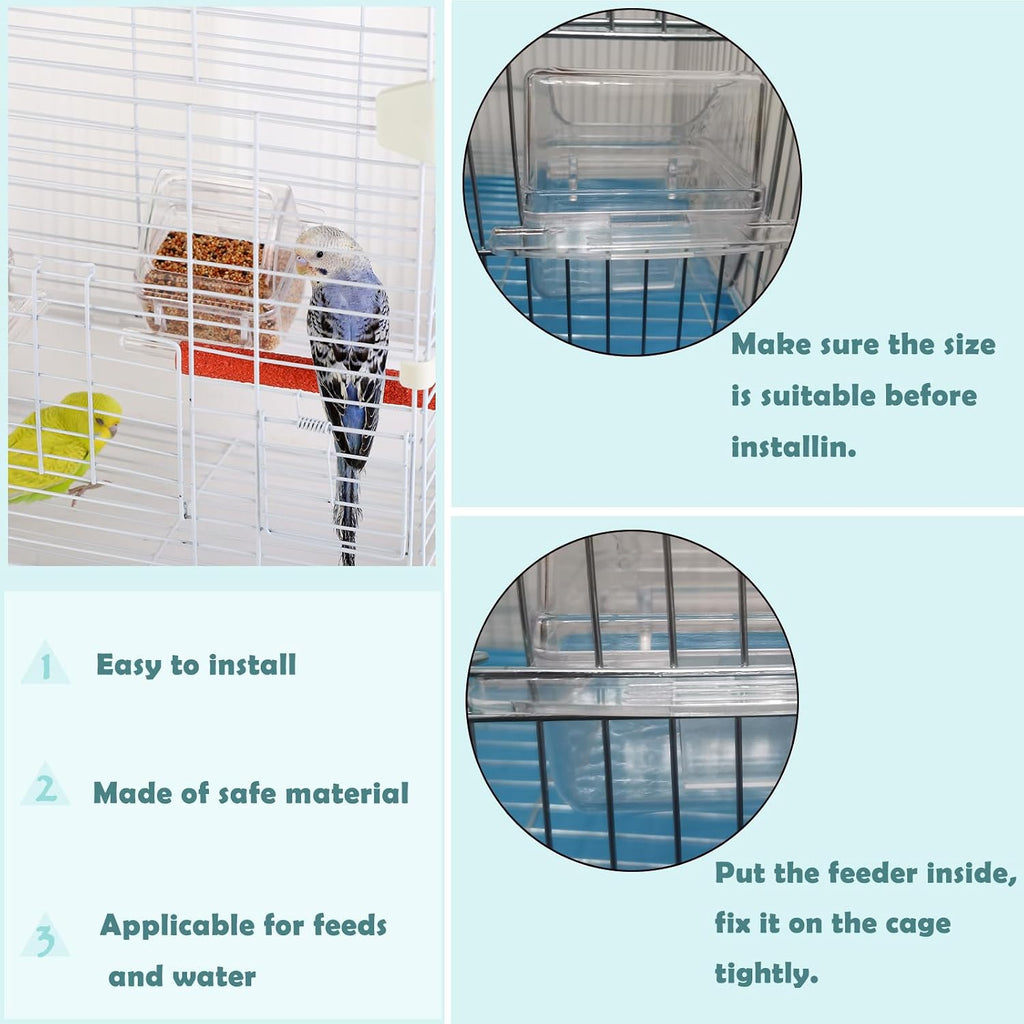 IBWell no-mess bird food bowl showing top cover and lid