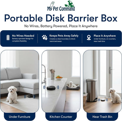 Wireless hidden fence for dogs transmitter box with adjustable range settings