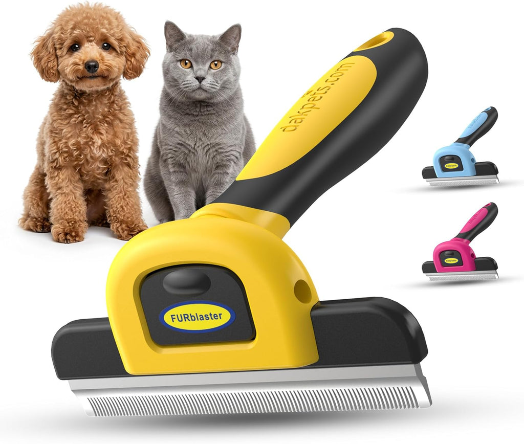 DakPets Deshedding Tool | Stainless Steel Grooming Brush for Shedding Fur Removal - Cats and Dogs - Image 10