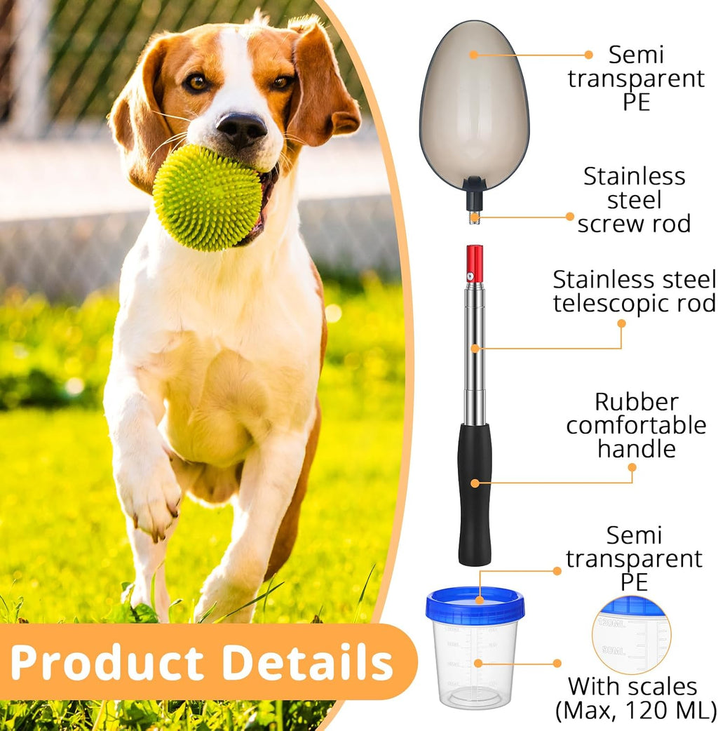 Reusable measurement cups and collection spoons for pet veterinary supplies