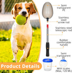 Reusable measurement cups and collection spoons for pet veterinary supplies