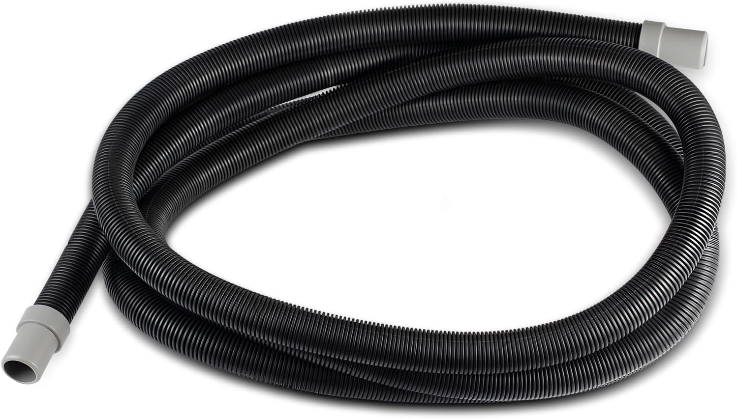 Zookpr A20015 ribbed hosing front view showing heavy duty black plastic texture.