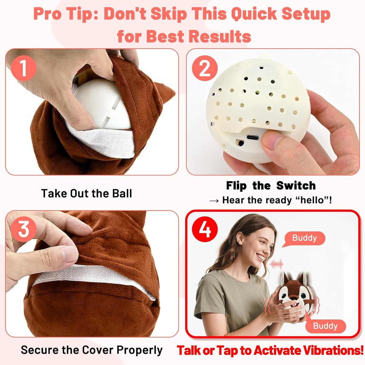USB charging cable and plush toy for small dogs