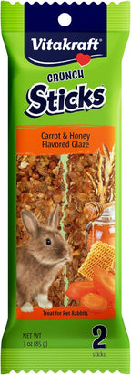Vitakraft Crunch Sticks Rabbit Treat Wild Berry and Honey Flavor with Natural Grains and Honey Enriched with Essential Nutrients Baked on Wooden Stick to Encourage Chewing and Long Lasting Enjoyment - Image 9
