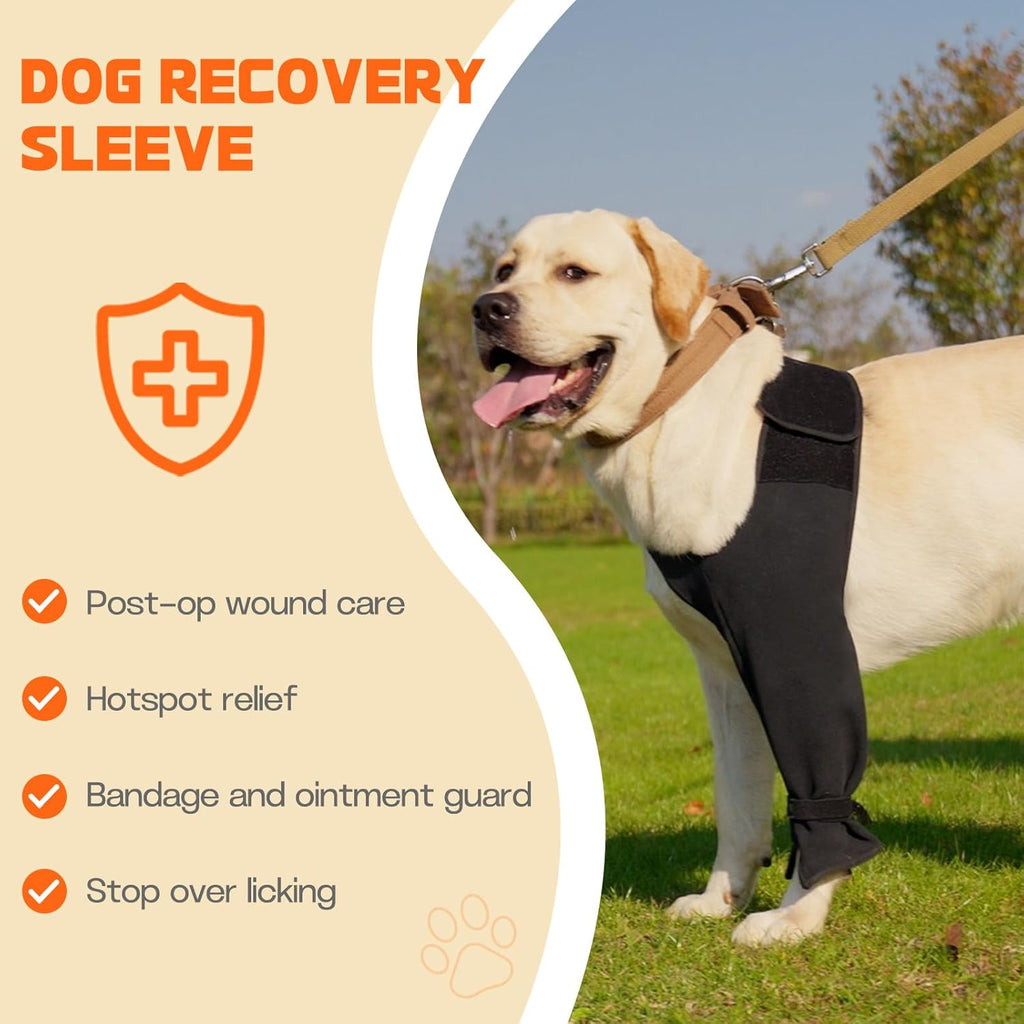 Pawfun adjustable dog joint pain relief brace fabric detail