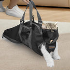 Cinf Cat Nail Clipping Cleaning Grooming Restraint Bag Free Muzzle No Scratching Biting for Bathing Nail Trimming Injecting Examining(Black,M) - Image 15