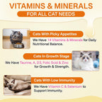Cudory taurine supplement for cat heart health and vision support