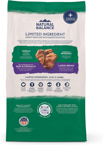 Natural Balance Limited Ingredient Large Breed Adult Dry Dog Food with Healthy Grains, Lamb & Brown Rice Recipe, 26 Pound (Pack of 1) - Image 10