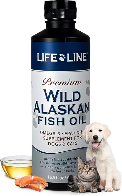 Life Line Pet Nutrition Wild Alaskan Fish Oil for Dogs and Cats 128oz - Omega 3 Fish Oil Supplement for Skin & Coat, Brain, Eye & Heart Health - Image 15