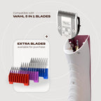 BALMONI heavy-duty pet clipper ergonomic design premium metallic pink color finish