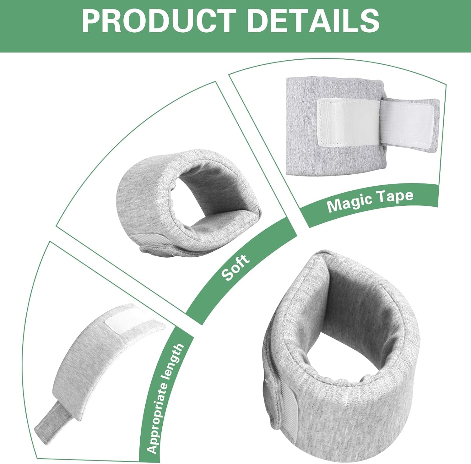 Soft fabric pet cervical cone for small dogs post surgery recovery