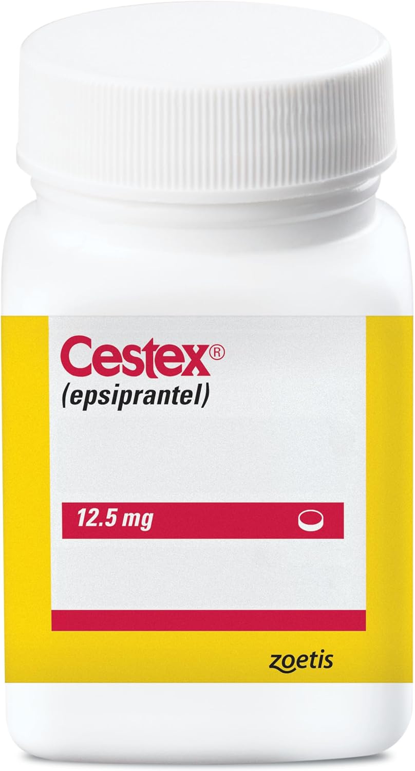 Professional veterinary tapeworm medication Cestex 100mg