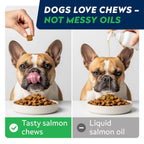 StrellaLab 180 count omega skin and coat treats back label
