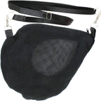 Exotic Nutrition teardrop carry pouch folded to show machine washable material
