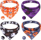 PAWCHIE Dog Cooling Bandana Small, 4 Packs Ice Cool Pet Triangle Scarf Bibs Reversible Styles, Summer Adjustable with Two Snaps, Kerchief Set Accessories for Dogs, Puppy, Cats - Image 15