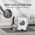 Washing and cleaning the durable grey Motsamla pet mat with water