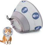 Close-up of the durable stitching on the authentic Toptakeit soft pet cone.