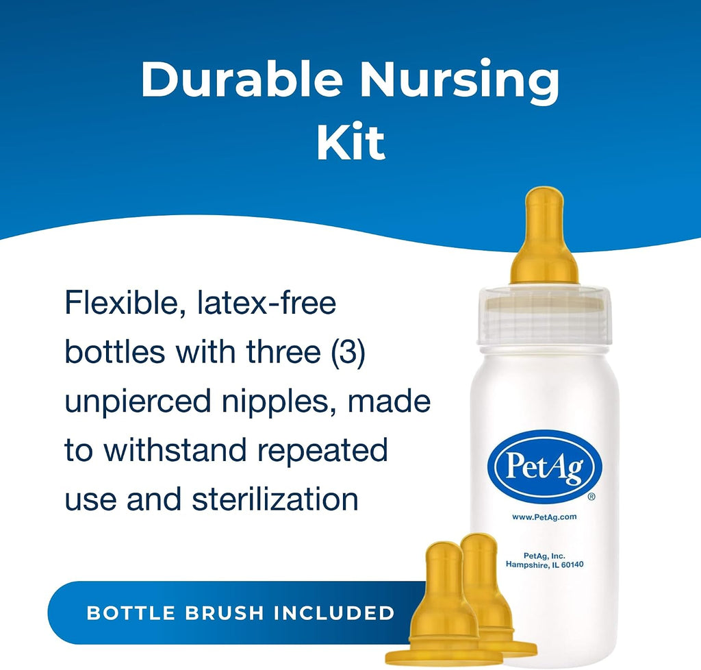 Four ounce graduated nursing bottle with cap