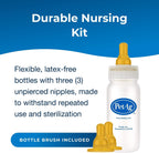 Four ounce graduated nursing bottle with cap