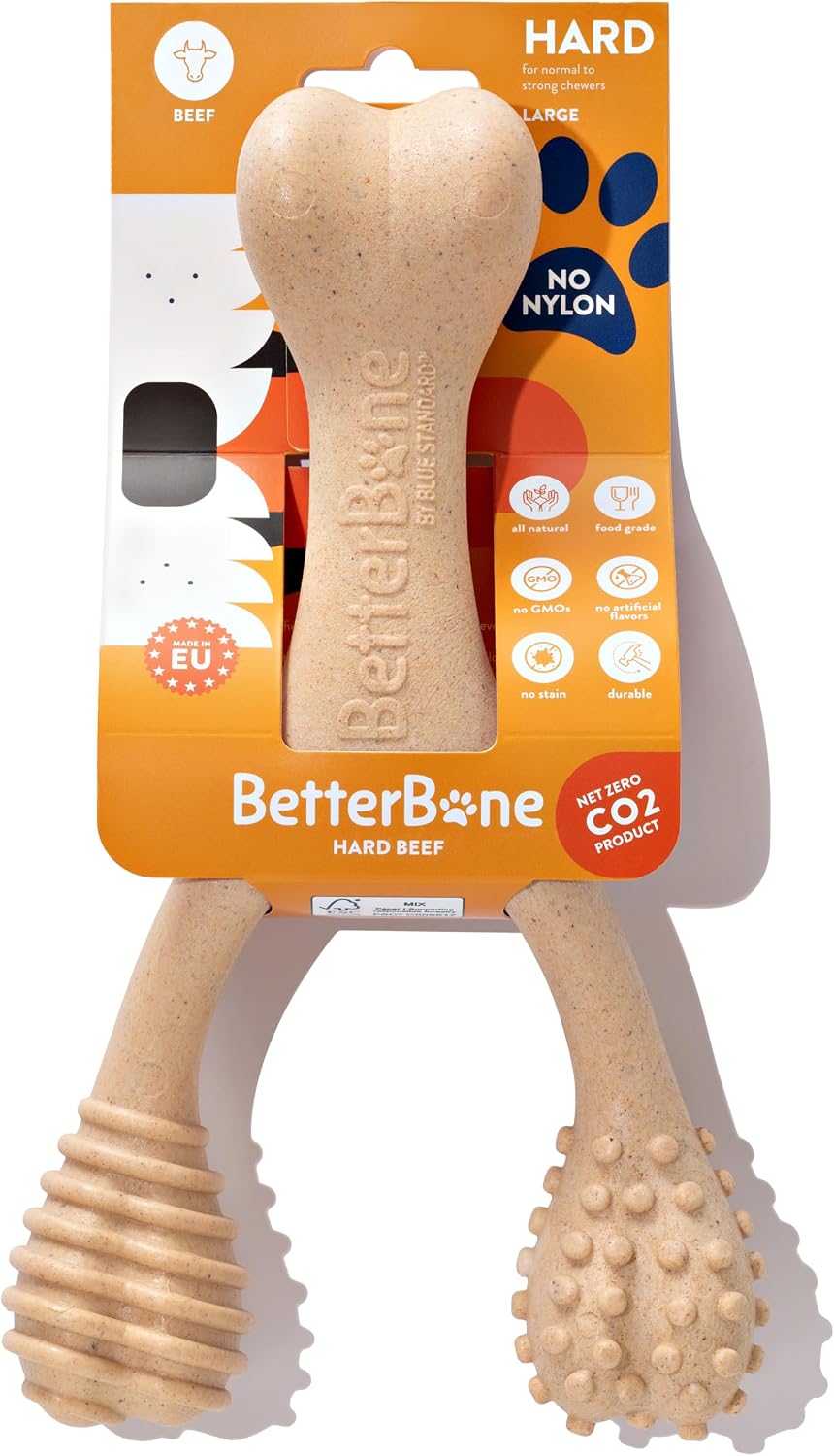 BetterBone eco-friendly dog chew toy lifestyle shot