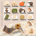 YIXUND cage accessories seesaw and chew blocks