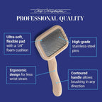 Chris Christensen premium German made dog slicker brush for mat removal