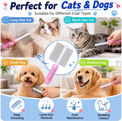 User demonstrating one-click cleaning button on Pet Believe brush