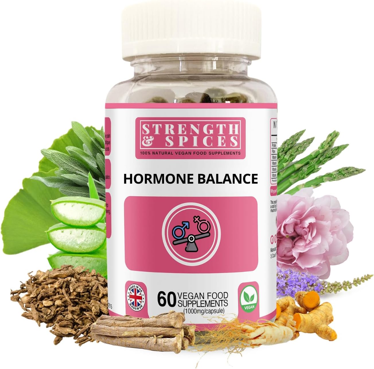 Strength and Spices Hormone Balance supplement front view