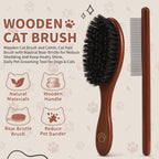 Valentise boar bristle brush for pet grooming