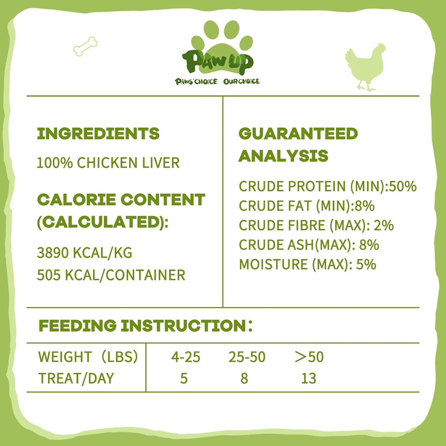 PAWUP Freeze Dried Cat Treats, Chicken Liver Single Ingredient, with Intense Natural Aroma for Picky Cats, High Protein Cat Food Topper, 4.6 oz, Rawhide Free & Grain Free - Image 9