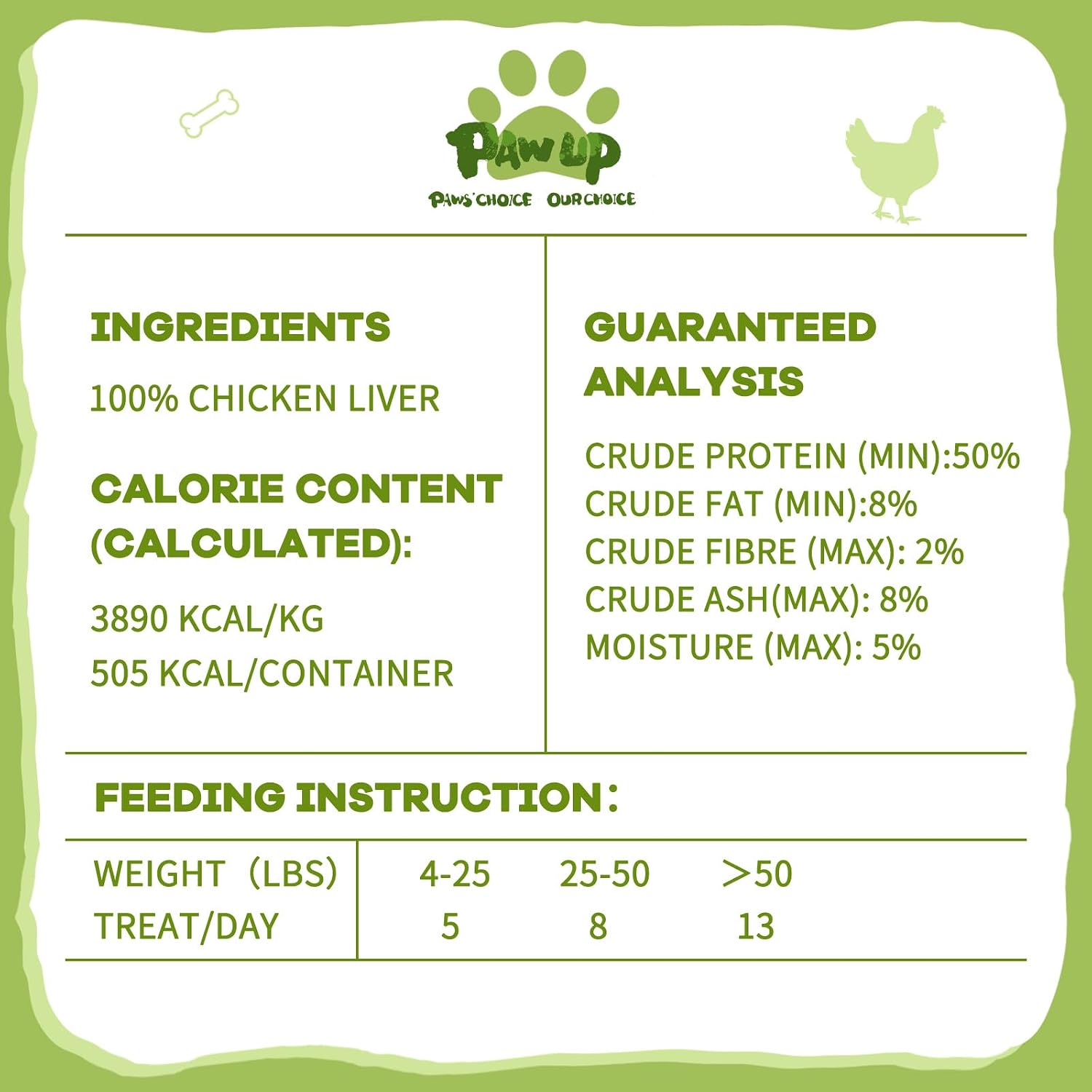 PAWUP Freeze Dried Cat Treats, Chicken Liver Single Ingredient, with Intense Natural Aroma for Picky Cats, High Protein Cat Food Topper, 4.6 oz, Rawhide Free & Grain Free - Image 9
