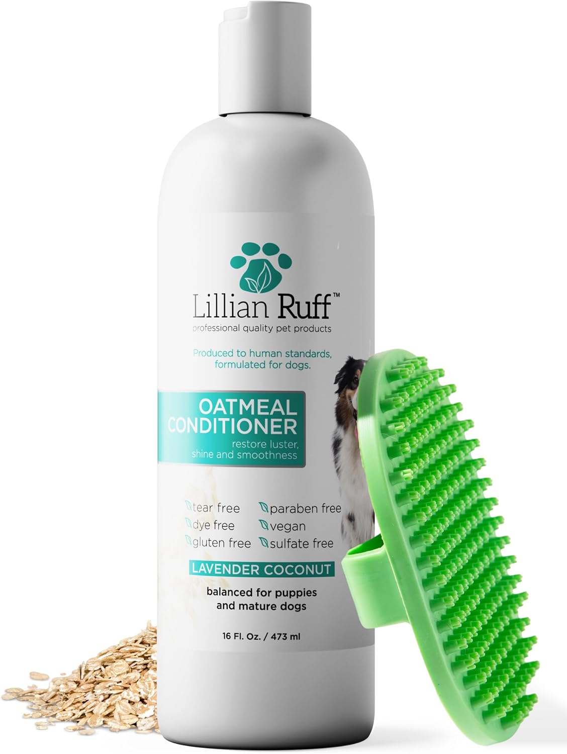 Authentic imported Lillian Ruff sixteen ounce dog conditioner for allergy control