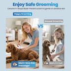 Petygo pet clippers showing interchangeable nail grinder attachment head