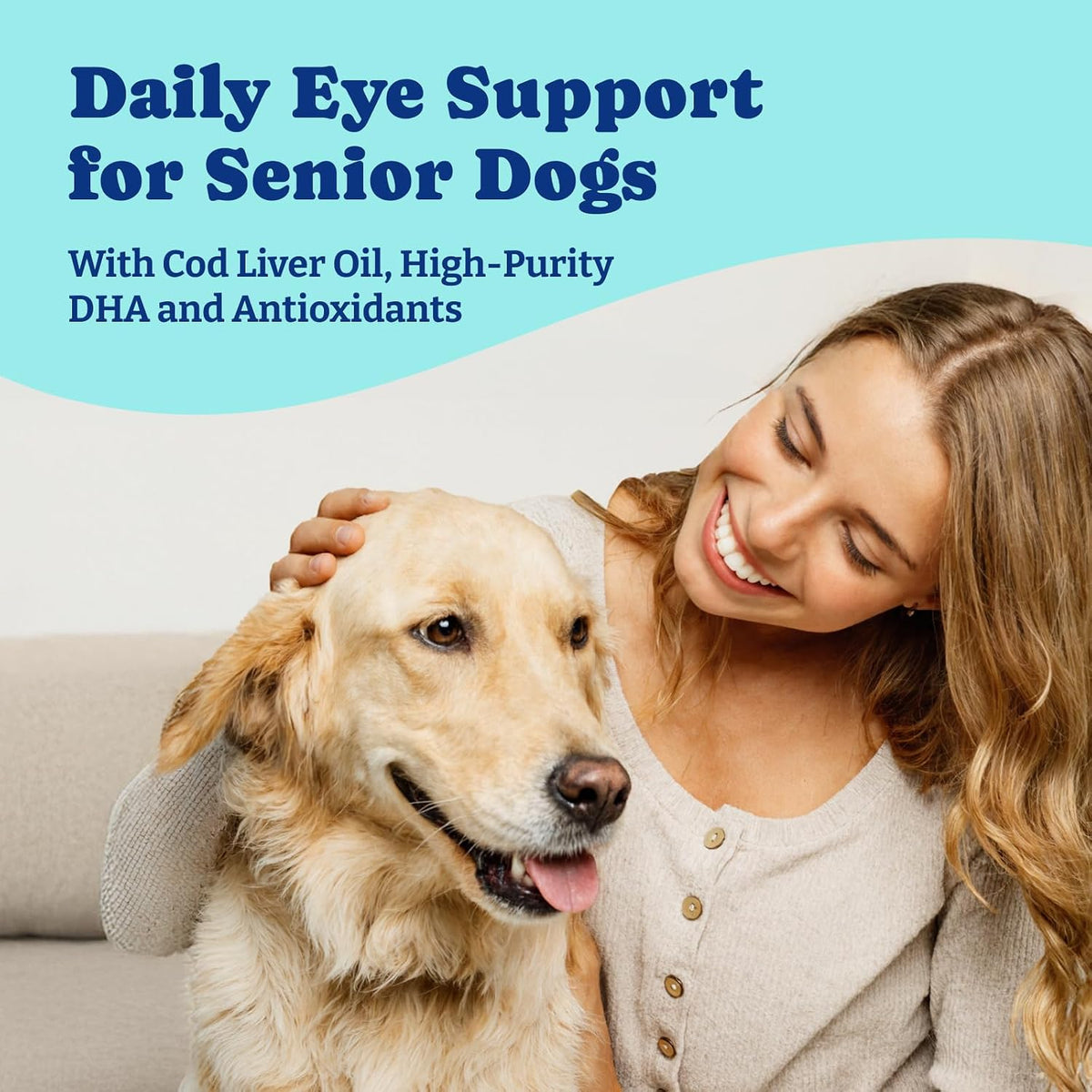 YoYoBay 120 soft chews dog eye care supplement label view