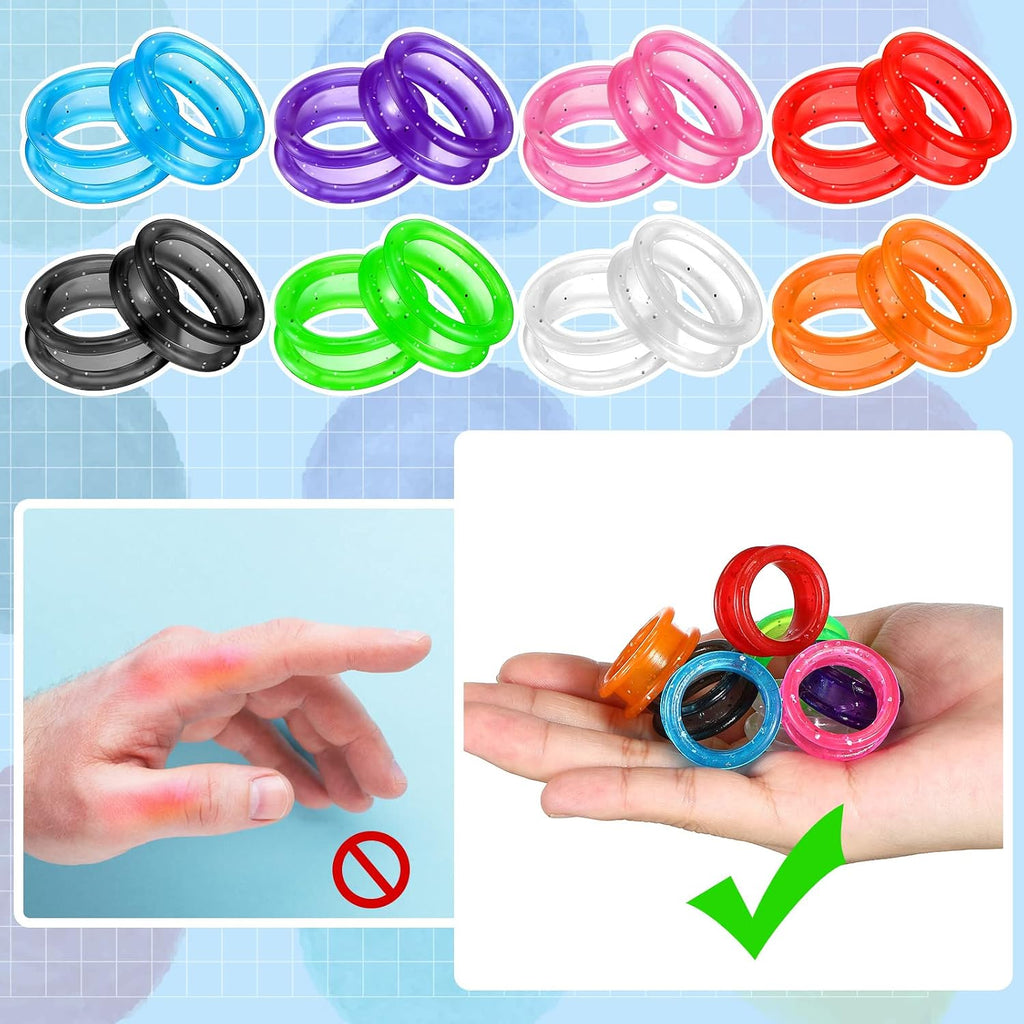 Ergonomic pet grooming shear accessories demonstrating anti slip thumb loop sizing