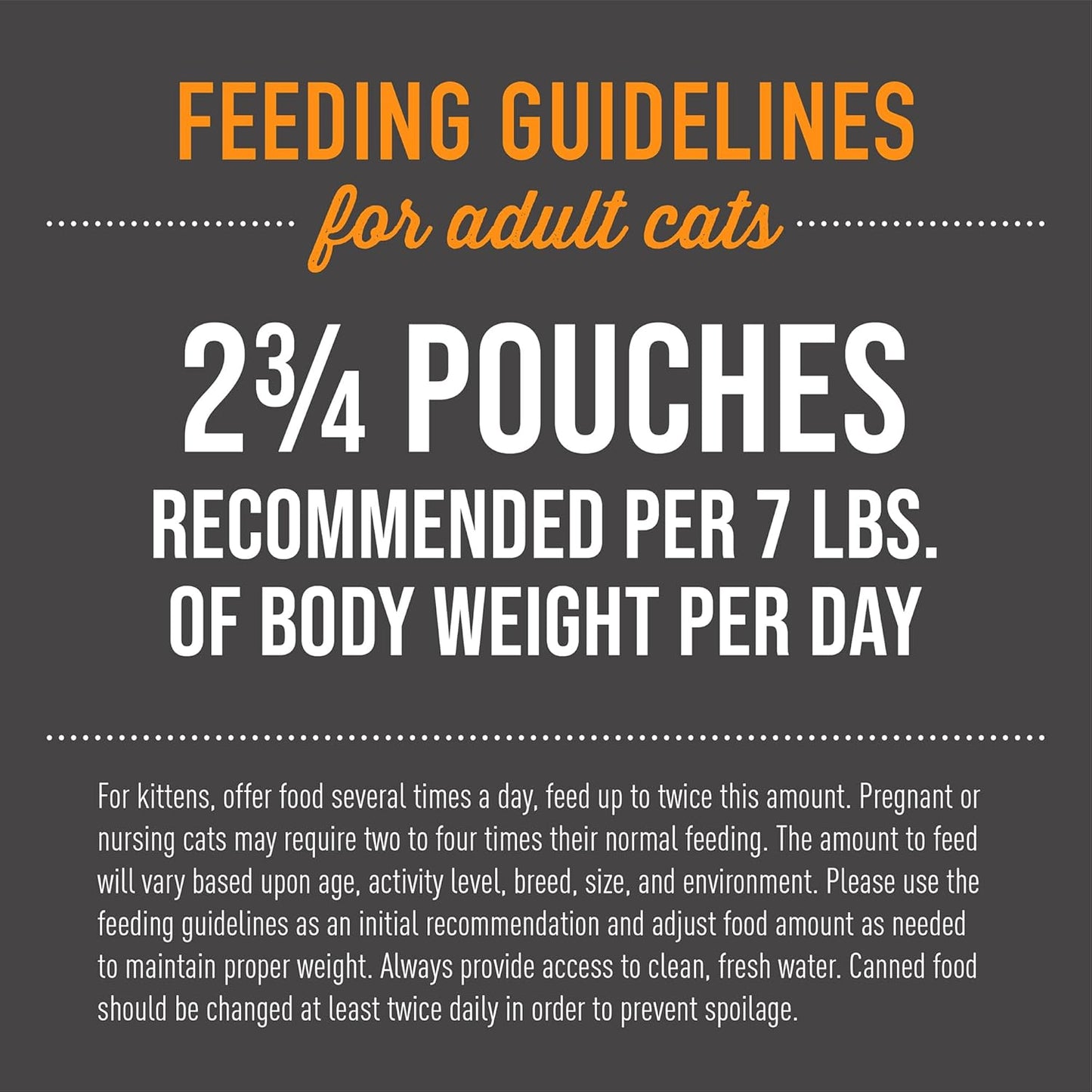 Tiki Pets professional nutritional facts panel on aloha friends variety pack box