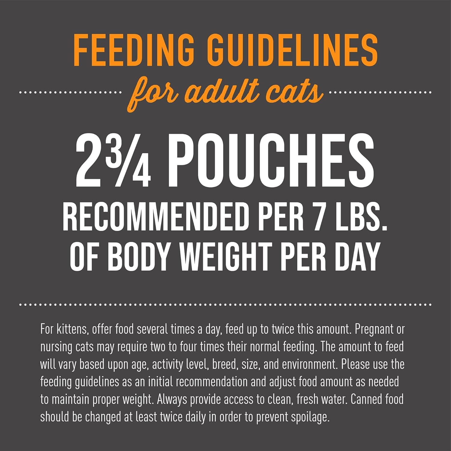 Tiki Pets professional nutritional facts panel on aloha friends variety pack box