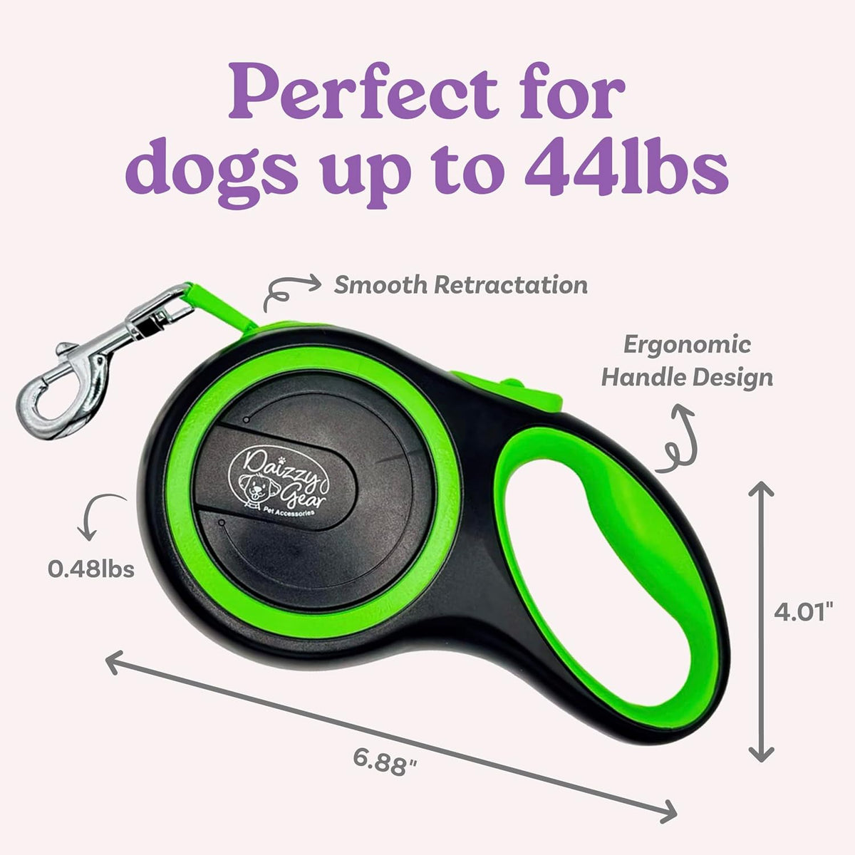 Daizzy Gear heavy-duty leash one-hand brake system